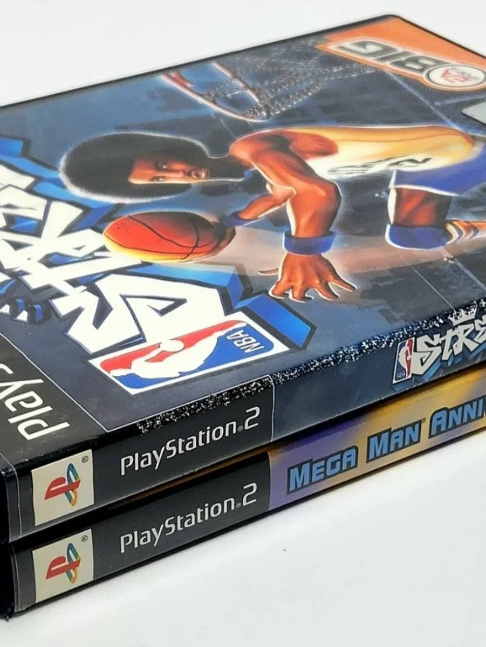NBA Street PS2 & Mega Man Anniversary Collection PS2 CIB +Manuals -DAMAGED DISCS